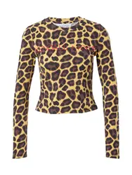 KENDALL + KYLIE Shirt braun / gelb / rot / schwarz