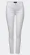 Weiße High Waist Skinny Jeans