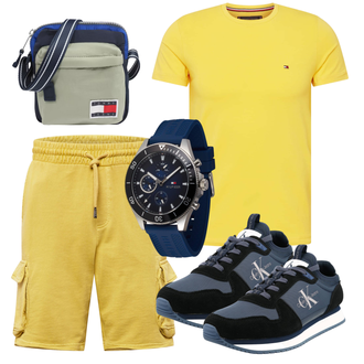 Outfit mit Schwarz Sneaker Calvin Klein Jeans "Praktischer Look"