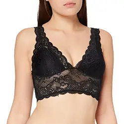 ONLY Damen onlCHLOE LACE Bra NOOS Acc Bustier, Schwarz(BlackBlack), 34 (Herstellergröße: XS)