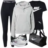 Hellblaue Thermo Leggings Outfits image