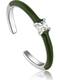 ANIA HAIE Ring dunkelgrn / silber