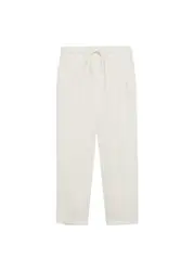 MANGO Hose ''''Linen'''' weiß