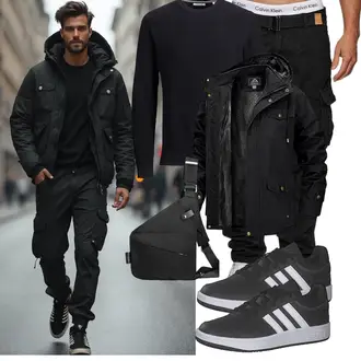 Rave Outfit mit Generisch "Freizeit Outfit"Look: Bar, Schule, Rave