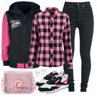 Outfit mit Blau Sneaker Reebok "Cooles Outfit"