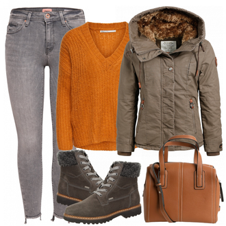 Outfit mit Schwarz Stiefel Sioux "Tiger"