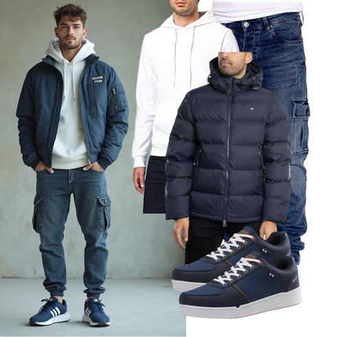 Dunkelblau/Hellblau/Blau Steppjacke/Kapuzenjacke/Daunenjacke/Winterjacke/Puffer Jacke GANT kombinieren