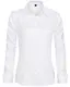 J.VER Damen Kleid Hemden Langarm Button Down Shirts Faltenfreie Solide Arbeitsbluse, Weiß, Mittel