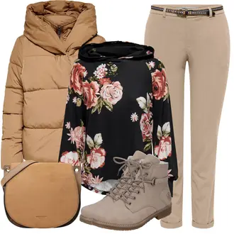 Flower Power Outfit mit Rot/Rosa Bluse und Tunika/Sweatmode/Ausgefallener Hoodie/Hoodie/Strick Hoodie/Oversize Hoodie/Sport Hoodie/Sweatshirt/Vintage Hoodie Only "Perfektes Büro Outfit"