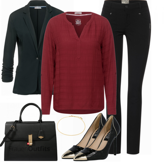 Outfit mit Schwarz Schuh High Heel river island "Business Look"