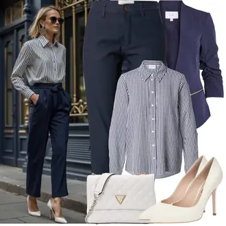 Outfit mit Beige/Creme/Weiß/Rot High Heel/Bequemer Pump/Eleganter Schuh/Hochfrontpump/High Heel Pumps/Vintage Pumpe Liu Jo "Frühling outfit"