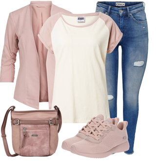Outfits für das Standesamt der Braut Winter mit Rosa Bequemer Schuh/gesundheitsschuh/Sneaker Low/Schmaler Sneaker/Teddy Sneaker/Sommer Sneaker/Walkingschuh/Winter Sneaker Skechers "Toller Look für die Freizeit"