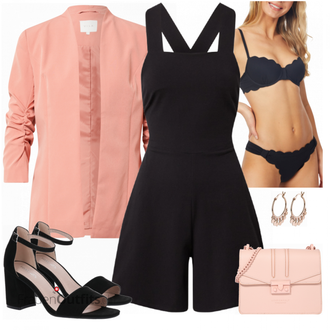 Party Outfits mit Schwarz Jumpsuit Edited "Perfekt für die Party"