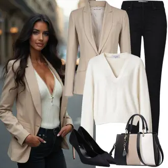 Stil Outfits Boho mit Beige/Weiß/Khaki/Creme Freizeitanzug temu "Frühlings Outfit"Look: Classic, Rad, Old Money, Coole, 90er, Schön, Extravagante, Edel, Esthetische, Ausgefallene, Elegant, Casual, Trendige, Glamourös, Schick, Streetwear, Boho, Oversize