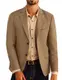 PJ PAUL JONES Herren Sakko 2 Knöpfe Anzüge & Sakkos für Herren Regular Fit Modern Braun M
