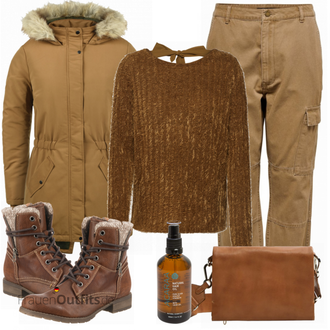 Outfit mit Rot Stiefel Tom Tailor "Vero Moda Pullover"