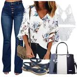 Wide Leg Jeans Winter Outfits image