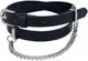 Rock Rebel by EMP Schwarzer schmaler Grtel mit dekorativer Kette Grtel schwarz