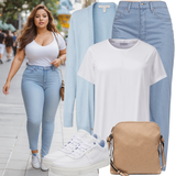 Summer outfits with jeans Bežas Tommy Hilfiger moterims image