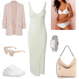 Outfit mit Weiß Sneaker Camper "Schicker Freizeitlook"