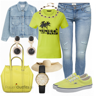 Outfit mit Blau Uhr Armani Exchange "Schöner Sommer Look"