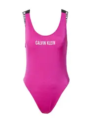 Calvin Klein Swimwear Badeanzug fuchsia / schwarz / weiß