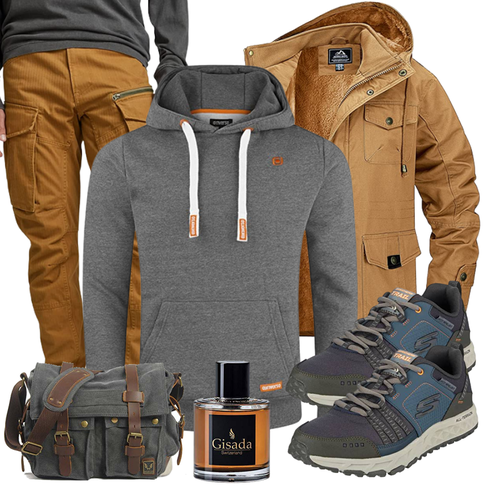 Grün Jacke Winter Parka MAGCOMSEN kombinieren