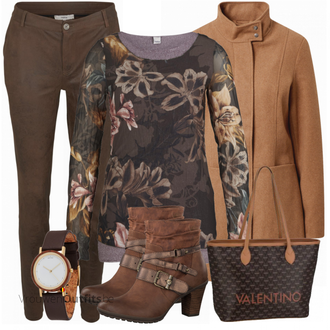 Outfit met rood Broek "Perfect voor de winter"