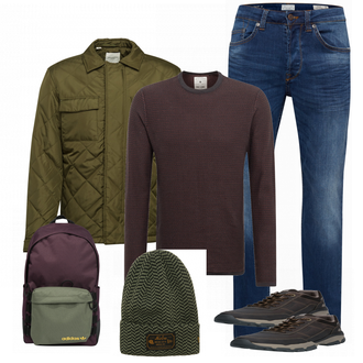 Outfit mit Schwarz Sneaker/Leder Sneaker Dockers by Gerli "Street Syle Outfit"