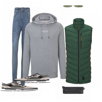 Outfit mit Beige Sneaker Timberland "TOM TAILOR"