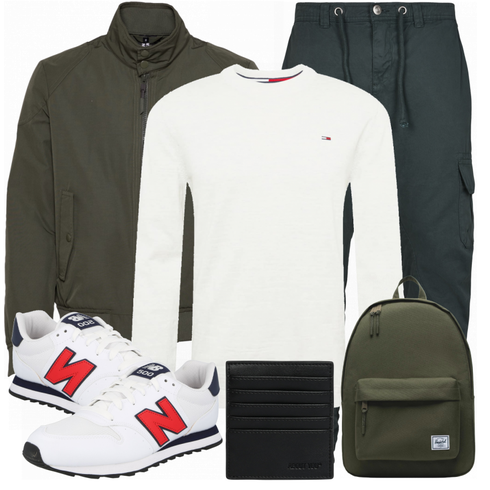 Weiß/Blau Tasche Rucksack Herschel kombinieren