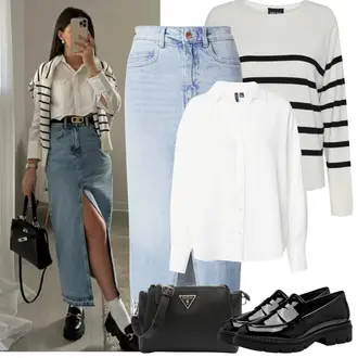Elegantan, Sportski Ljeto Outfit sa Crna/Narandžasta/Bijela Pojasna torbica/Muška torba/Torba za pisma/Mala Torbica/Torbica/Torba za rame/Torba preko ramena Guess "Proljetni Outfit"Look: Ekstravagantno, Ured, Vintage, Metal, Elegantan, cool, klasický, Retro, Premium
