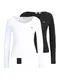 LEVI'S  Marškinėliai 'Long Sleeve 2 Pack Tee'  raudona / juoda / balta