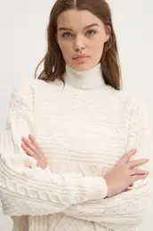 Pulover 70s Trefoil Sweater enski, be barva, JN8318