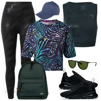 Outfit mit Schwarz Sneaker Low/Bequemer Schuh/gesundheitsschuh/Schuh Ohne Schnürsenkel/Schmaler Sneaker/Turnschuh ohne Schnürsenkel/Sommer Sneaker/Walkingschuh Nike Sportswear "Sportliche Bekleidung"
