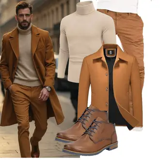 Business Outfits Schön mit Khaki/Braun/Beige Yazubi "Business Outfit"Look: Stil, Business, Smart Casual, Coole, Schön, Nahtlos, Casual