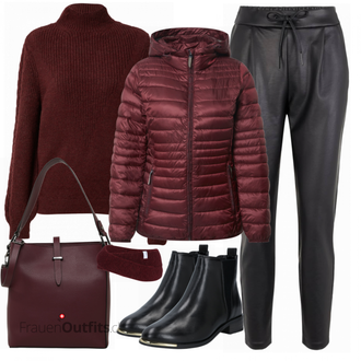 Outfit mit Schwarz Schuh Stiefel river island "Lässiger Freizeit Look"