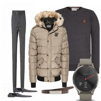 Outfit mit Grau Stiefel Jack & Jones "Max"