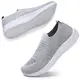 STQ Damen Mesh Slip On Sneakers Walking Outdoor Gym Bequem Leichte Atmungsaktiv Freizeitschuhe(Grau35)