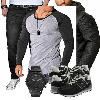 Outfit mit Blau Sneaker/Schuh New Balance "REHYPE"