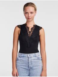 Black Women's Lace Bodysuit Ilu - Women's