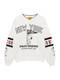 Pull&Bear Sweatshirt dunkelrot / schwarz / offwhite
