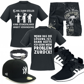 Outfit mit Weiß Sneaker Adidas "EMP Exklusiv"