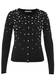 HALLHUBER Cardigan mit applizierten Perlen schwarz / weiß
