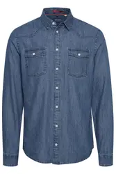 BLEND Jeanshemd ''''BHNANTES'''' blau