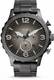 FOSSIL Armbanduhr 'NATE' graphit / silber