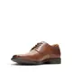 Clarks Herren Tilden Plain Oxford, Dark Tan Lea, 41 EU