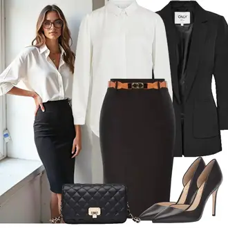 Business Outfits Büro Sommer mit Braun/Weiß/Dunkelbraun Vintage Pumpe/Lederschuh/Eleganter Schuh/Slingback Pumps/Slingpump/Bequemer Pump/Business-Schuh/High Heel Pumps/Hochfrontpump JESSICA SIMPSON "Eleganter Look"Look: Old Money, Elegant, Schick, Französische, Burlesque, Edel, Büro