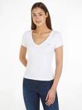 Weiße V-Ausschnitt-T-Shirts image