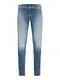 JACK & JONES Jeans 'Liam' blue denim / braun